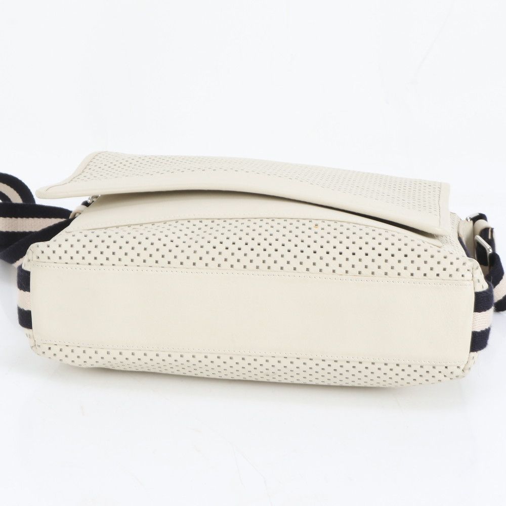 美品 バリー トレインスポッティング パンチング レザー ショルダー