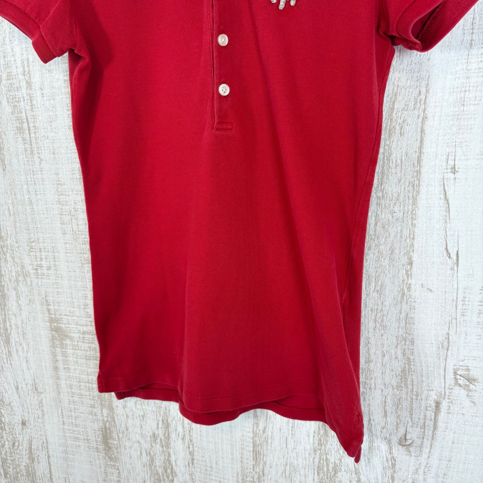 00s RALPH LAUREN ラルフローレン 針金 ビッグポニーロゴ 鹿の子 半袖 