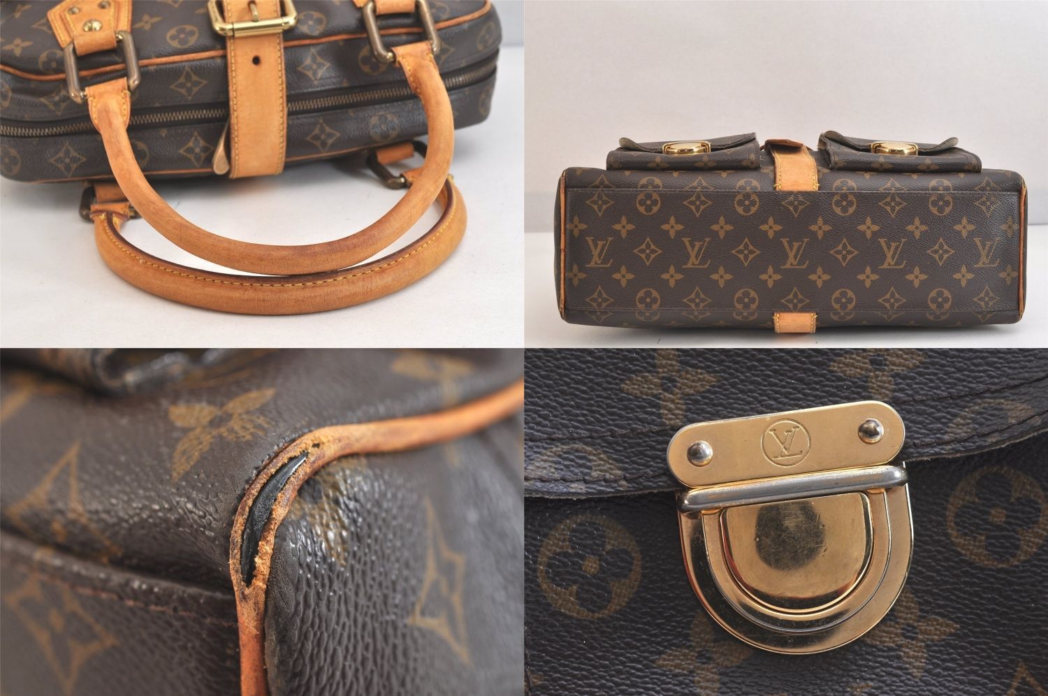 LOUIS VUITTON ルイヴィトン モノグラム マンハッタン GM ハンドバッグ