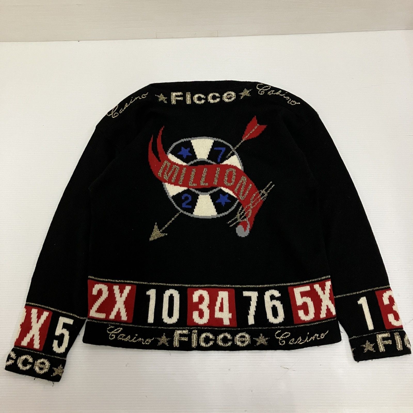 ◇ FICCE フィッチェ セーター ヴィンテージ 長袖 ニット ボートネック