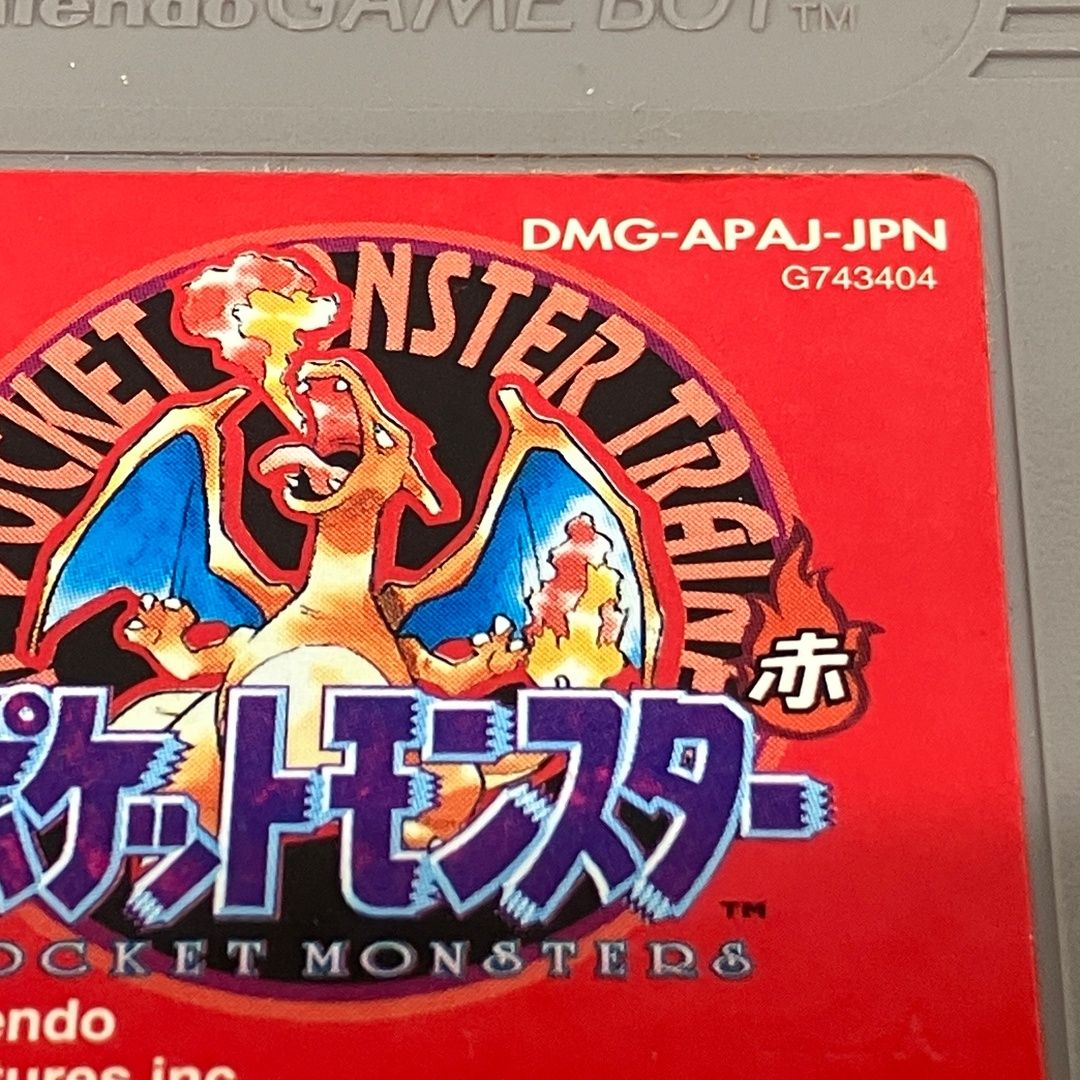 任天堂 DMG-APAJ-JPN ポケットモンスター 赤 ポケモン レッド 初代