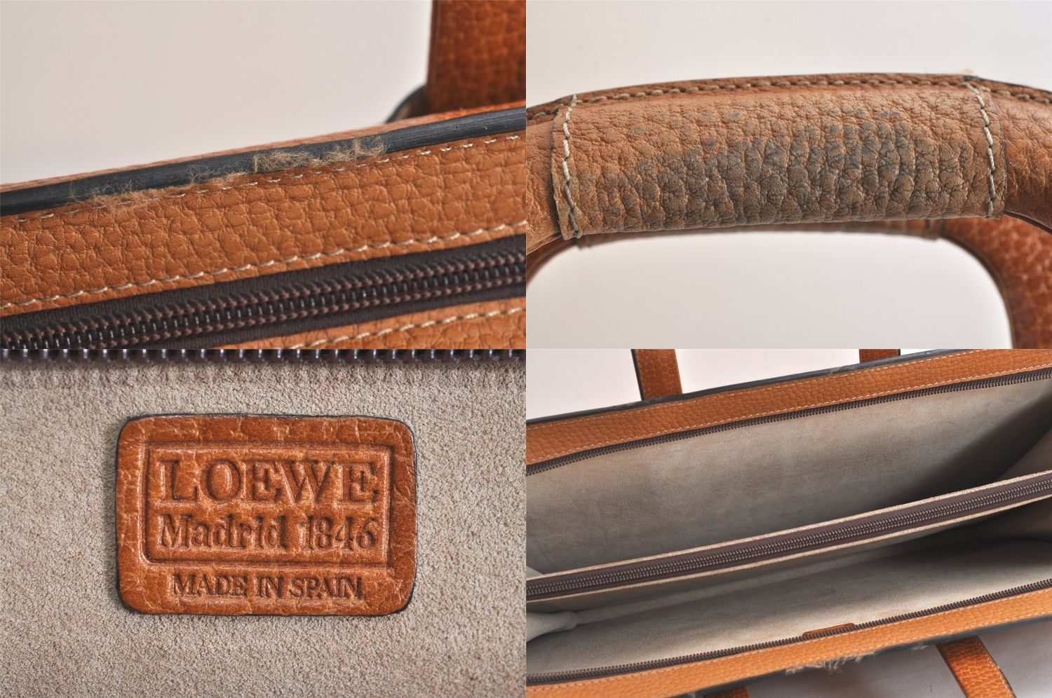 LOEWE ロエベ アナグラム ヴィンテージ ブリーフケース ハンドバッグ