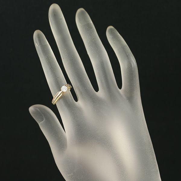 カルティエ リング ダイヤ ダイヤモンド 0.34ct ソリテール スリー