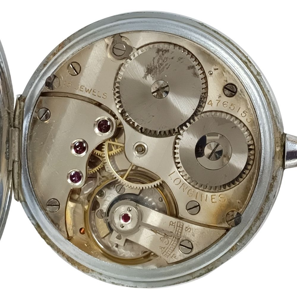 LONGINES ロンジン スモールセコンド 手巻き 15石 4765153 懐中時計