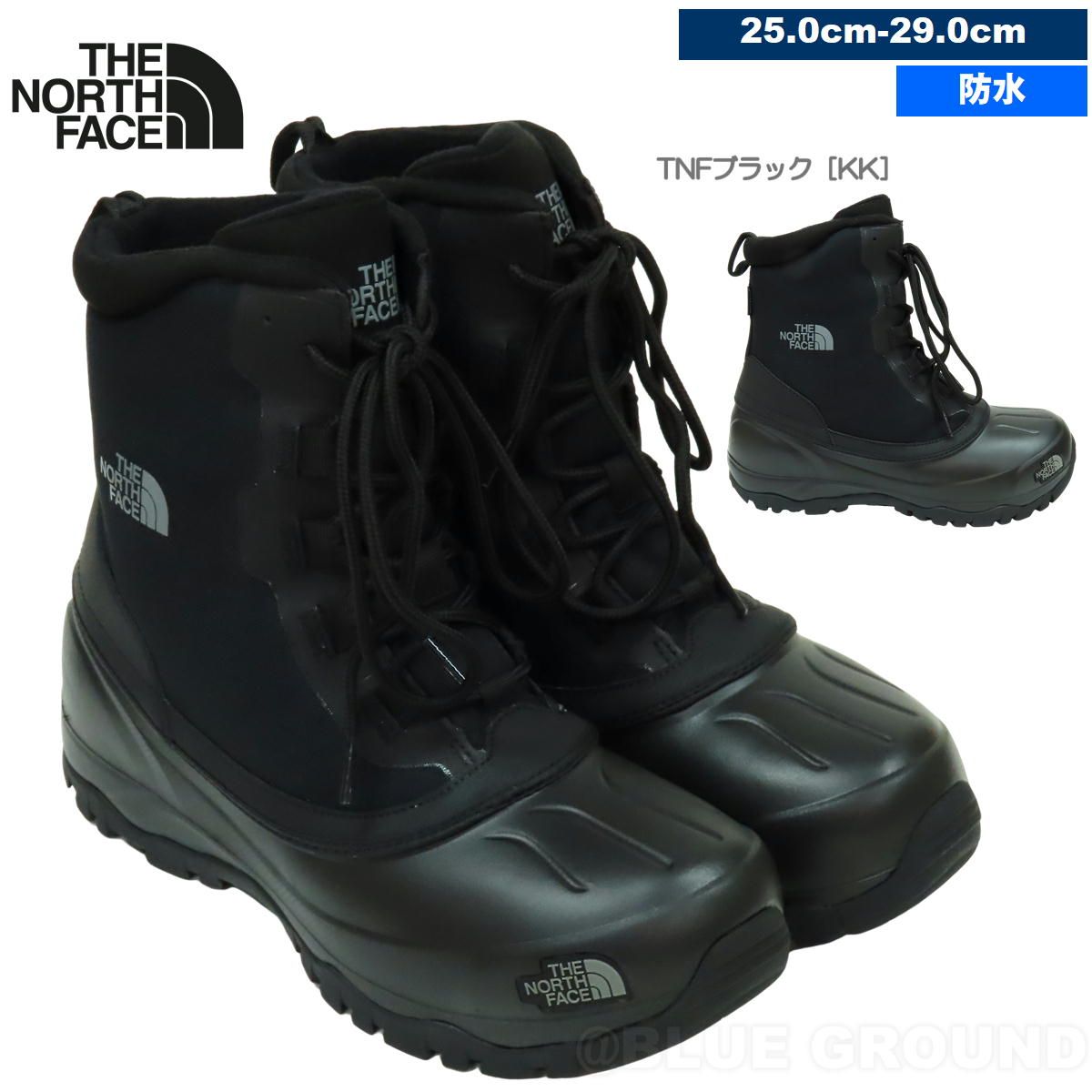 ザ ノース フェイス スノーショット6インチ ブーツ テキスタイル5 TNFブラック KK 27 0 cm