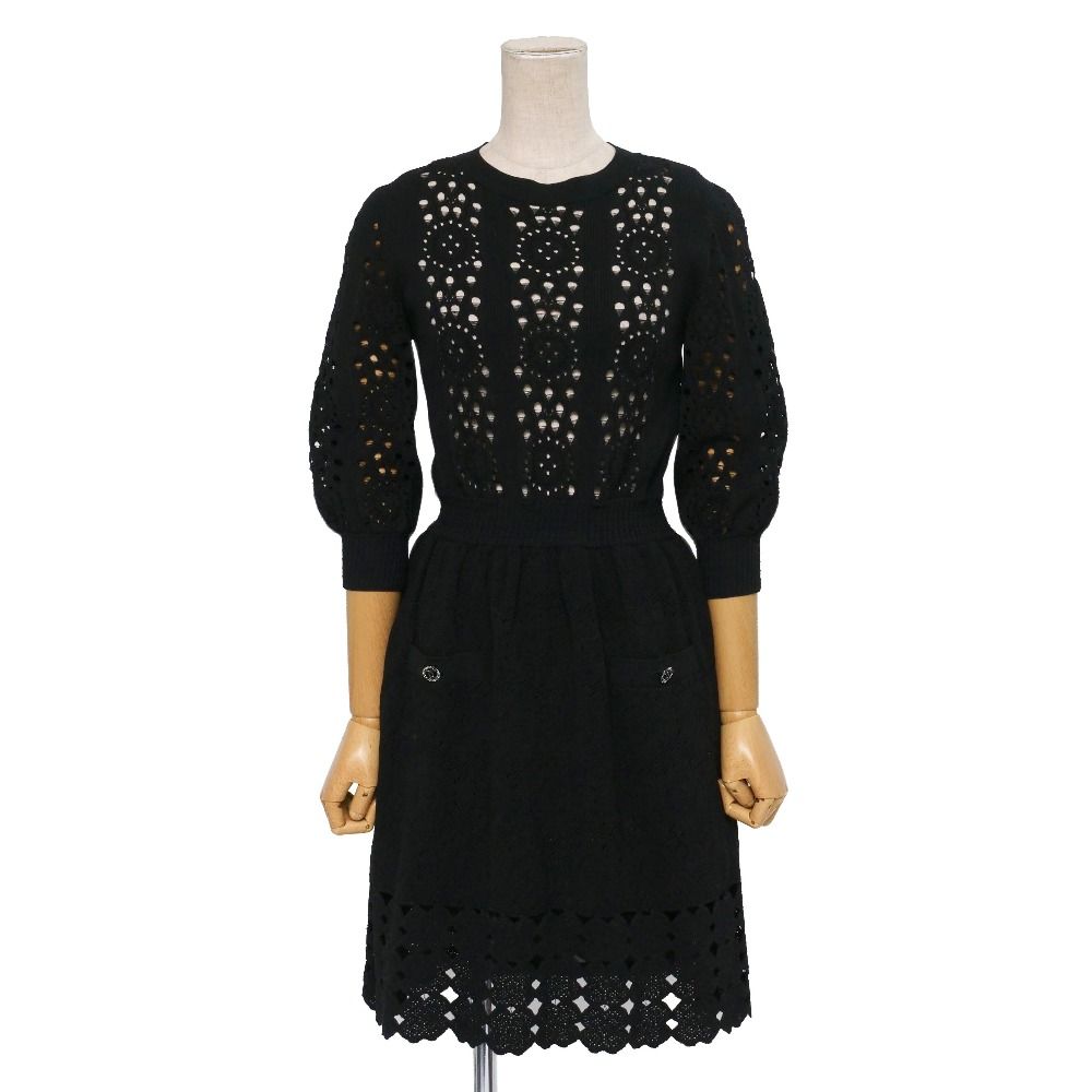 □美品□CHANEL シャネル ワンピース サイズ34 P63 CCボタン ココ