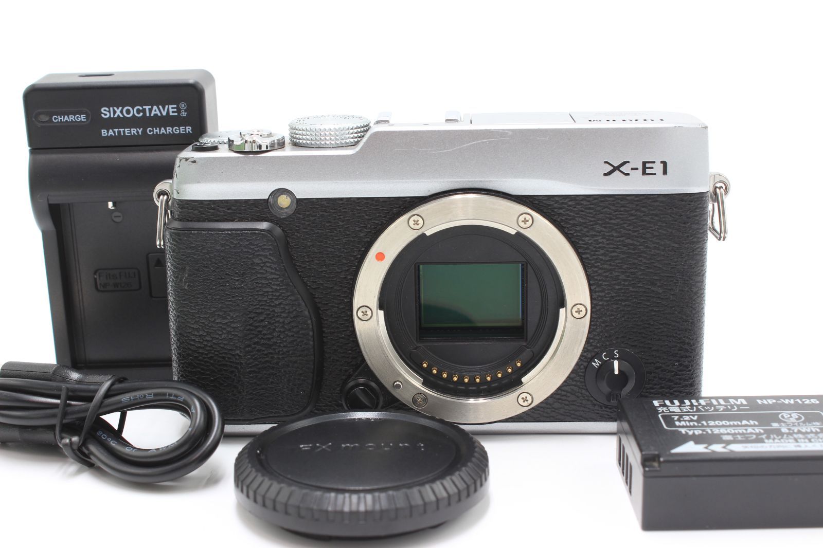 富士フイルム(FUJIFILM) ミラーレス一眼 X-E1 ボディ シルバー FX-X