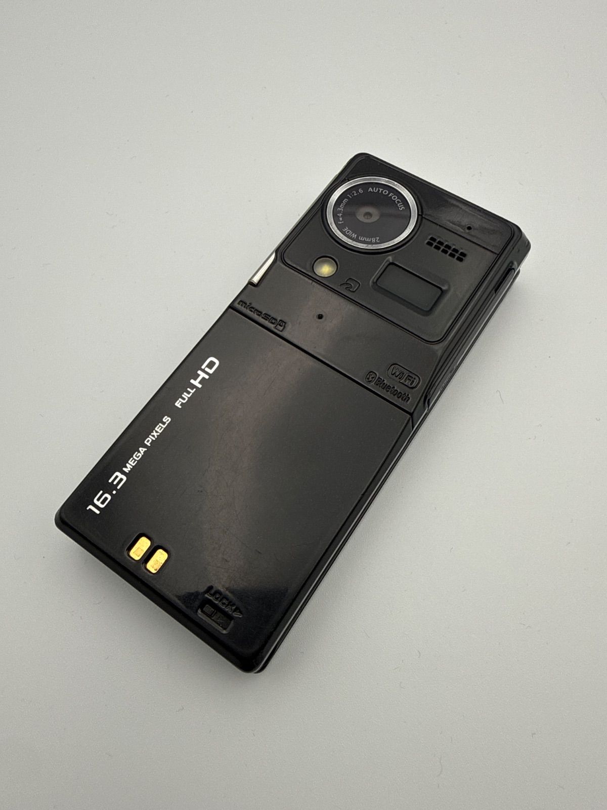 レア商品 docomo PRIME series F-09C 富士通 ブラック/黒 ガラケー