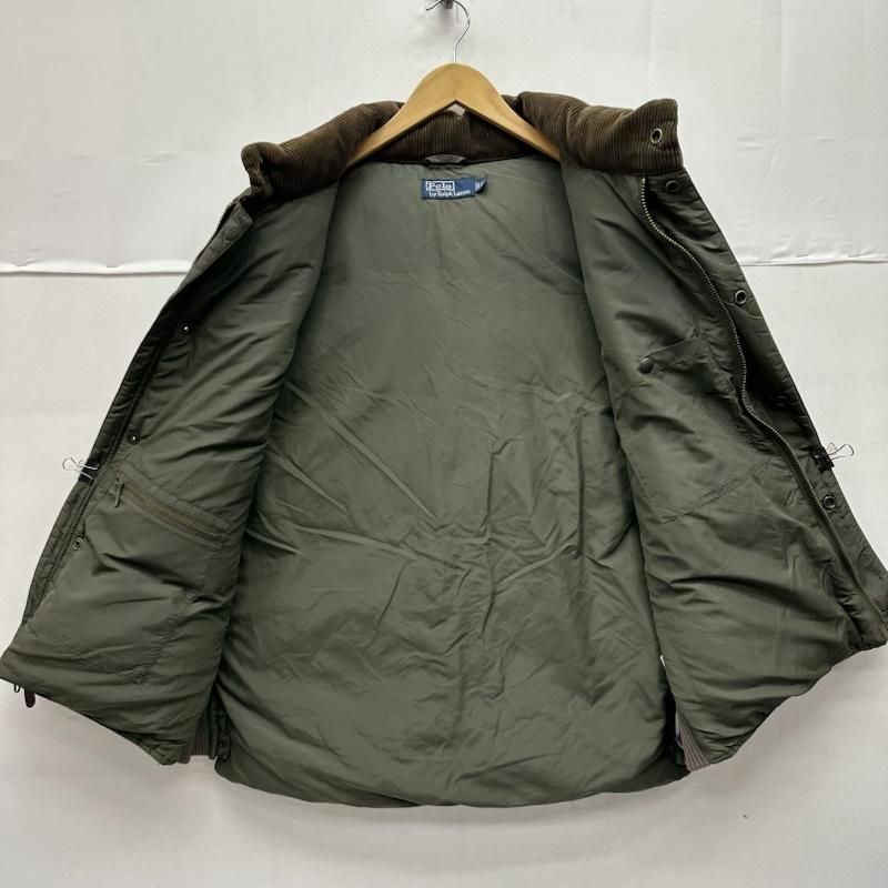 ポロラルフローレン 90s レザー 切替 ダウン ベスト メンズ 3L ISItems