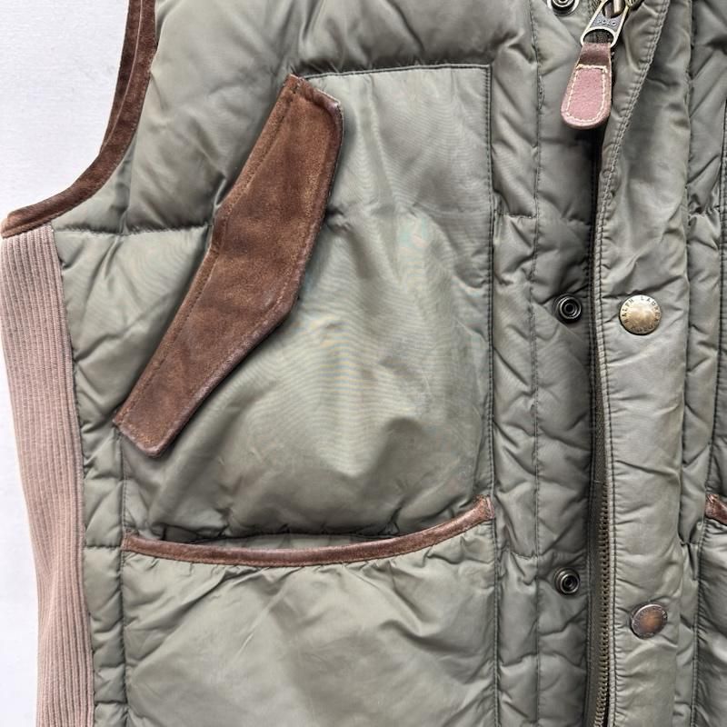 ポロラルフローレン 90s レザー 切替 ダウン ベスト メンズ 3L ISItems