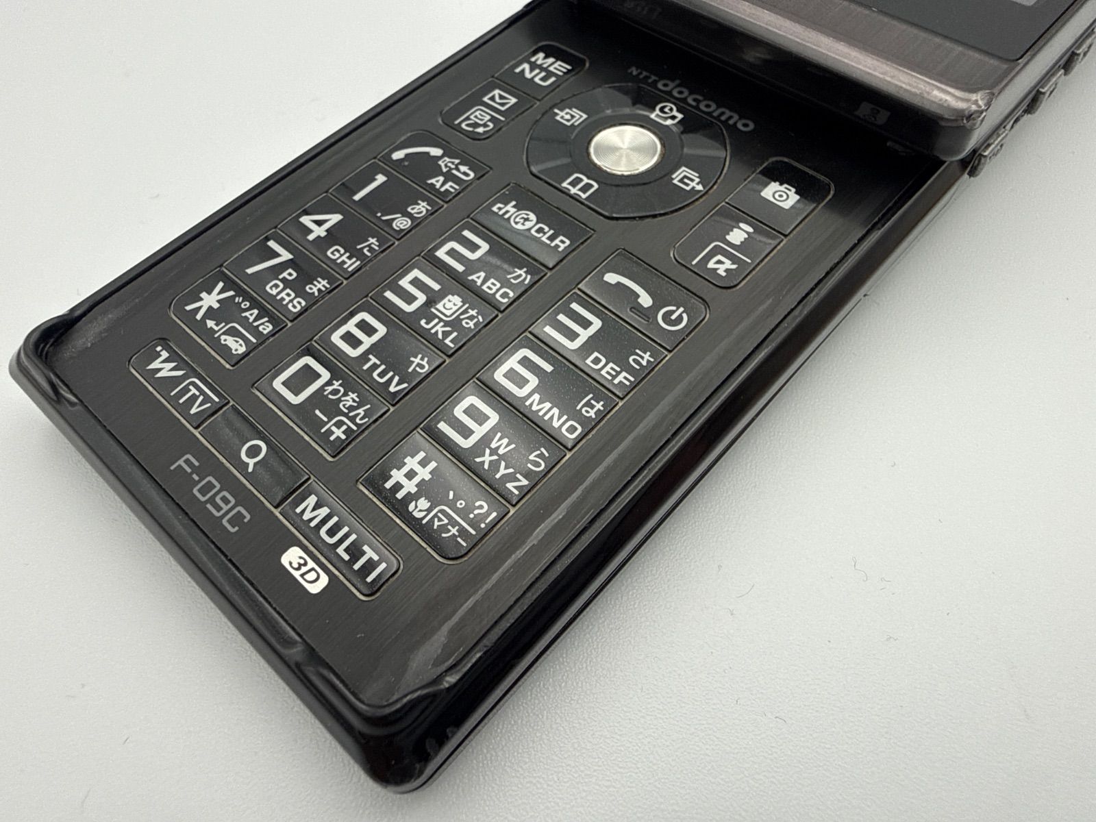 レア商品 docomo PRIME series F-09C 富士通 ブラック/黒 ガラケー