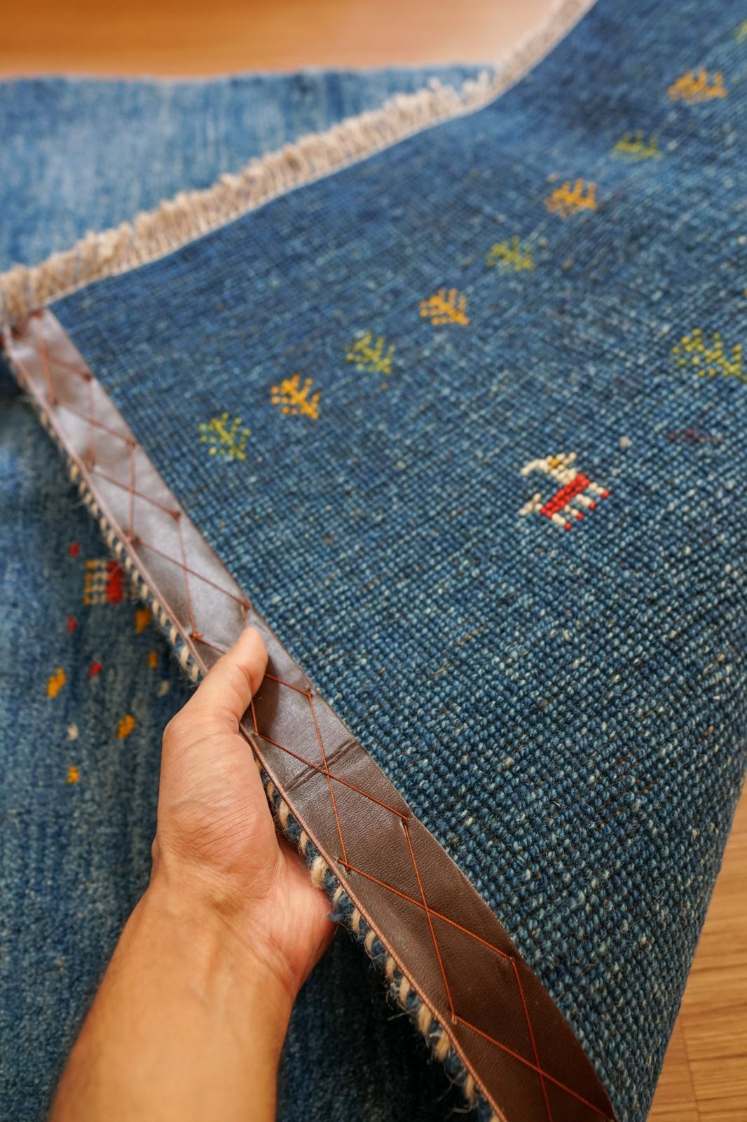 ペルシャ絨毯 手織りギャッベ, ギャベ 120×80cm - メルカリ