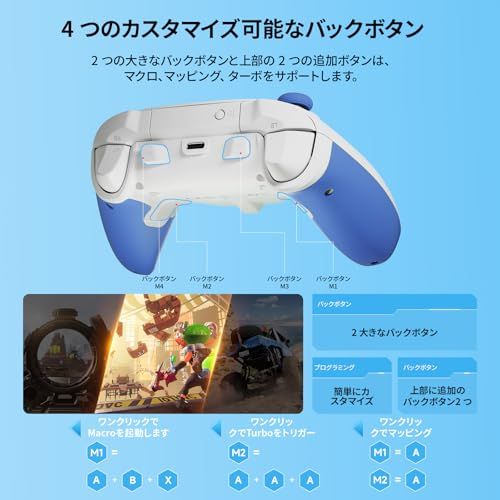  迅速に発送 PC コントローラー BIGBIG WON Rainbow 2 SE ワイヤレス モーション コントロール ホール効果トリガー 12 ビット ADC ジョイスティック 3 セット 4方向十字キー 8方向十字キ P 5 cceb 259 その他 キッチン 食器