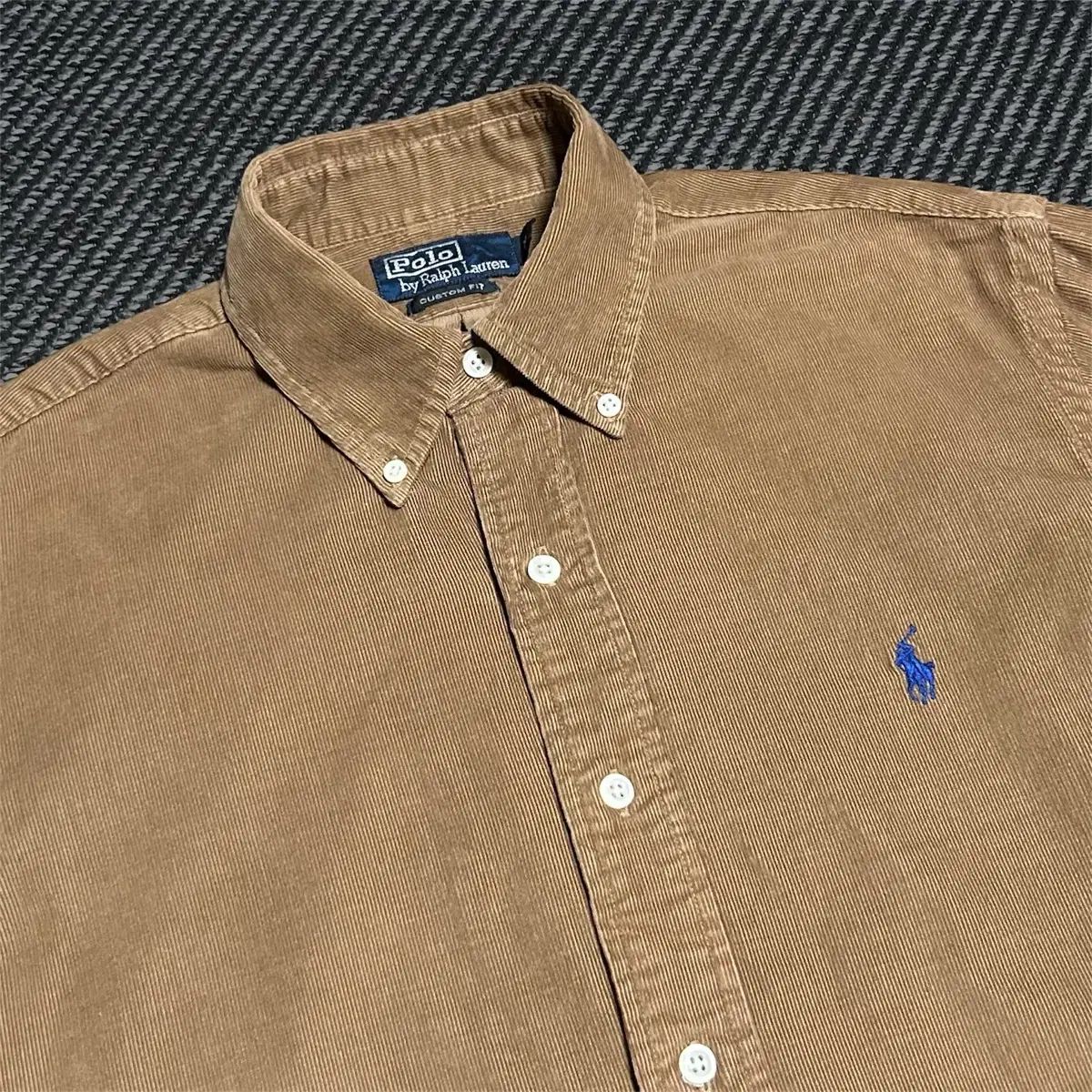 M Polo ポロラルフローレン コーデュロイ ベージュ シャツ - メルカリ