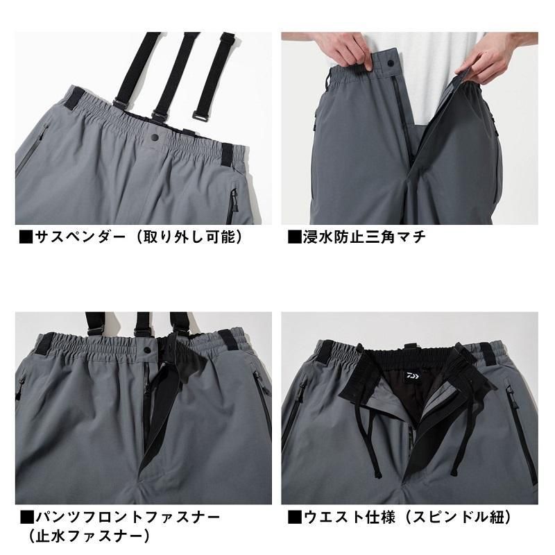  EC ダイワ DW 1825 GORE TEX コンビアップウィンタースーツ レッド L フィッシングスーツ(上下セット) ウェア