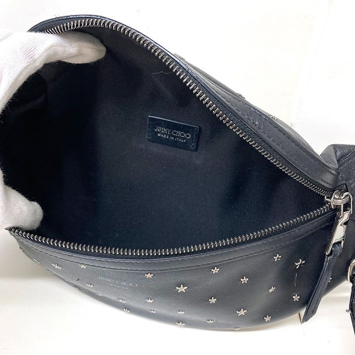 ジミーチュウ Jimmy Choo ボディバッグ ヨーク スタースタッズ レザー