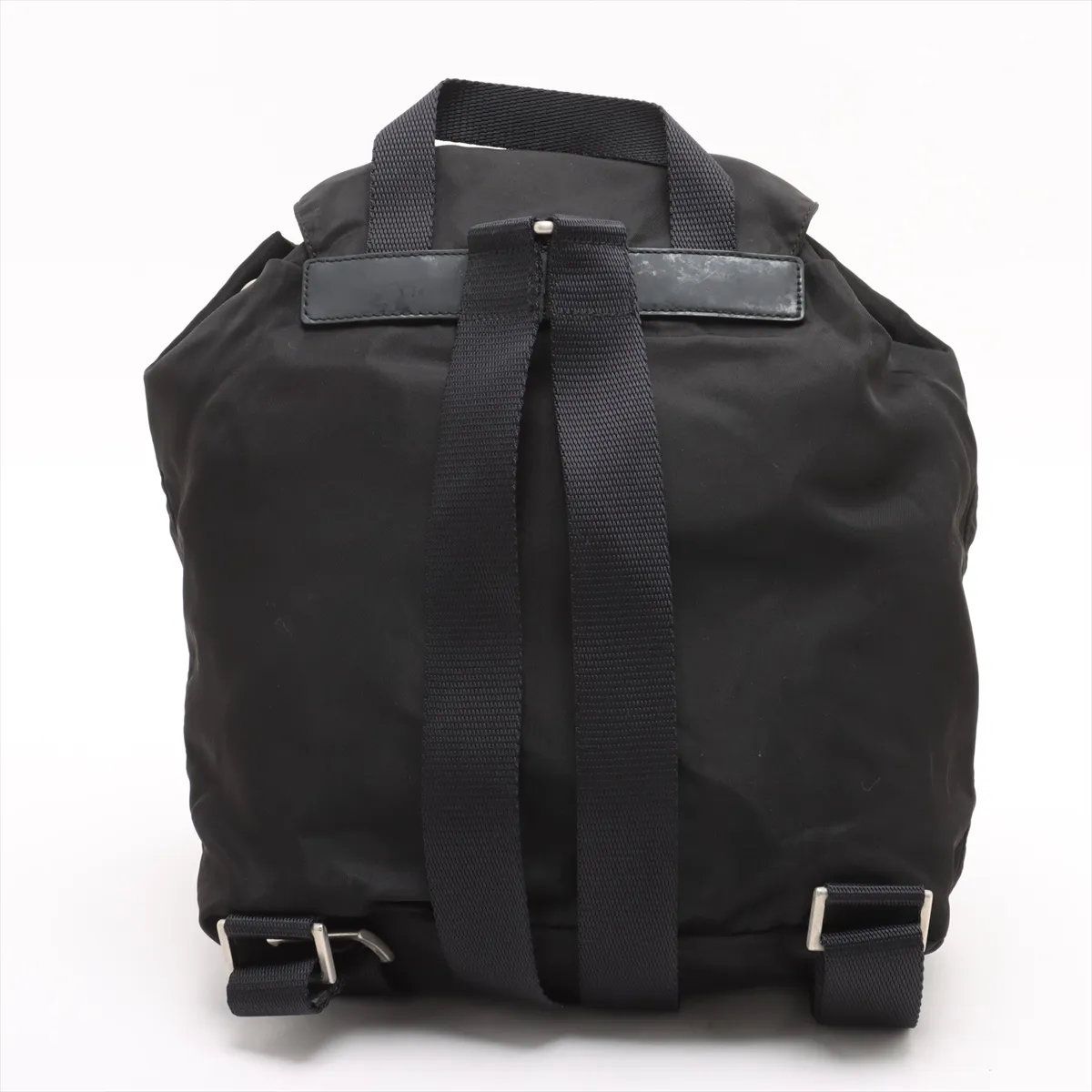 美品 プラダ テスート ナイロン 三角 トライアングル ロゴ レザー