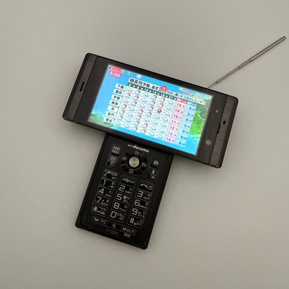 レア商品 docomo PRIME series F-09C 富士通 ブラック/黒 ガラケー