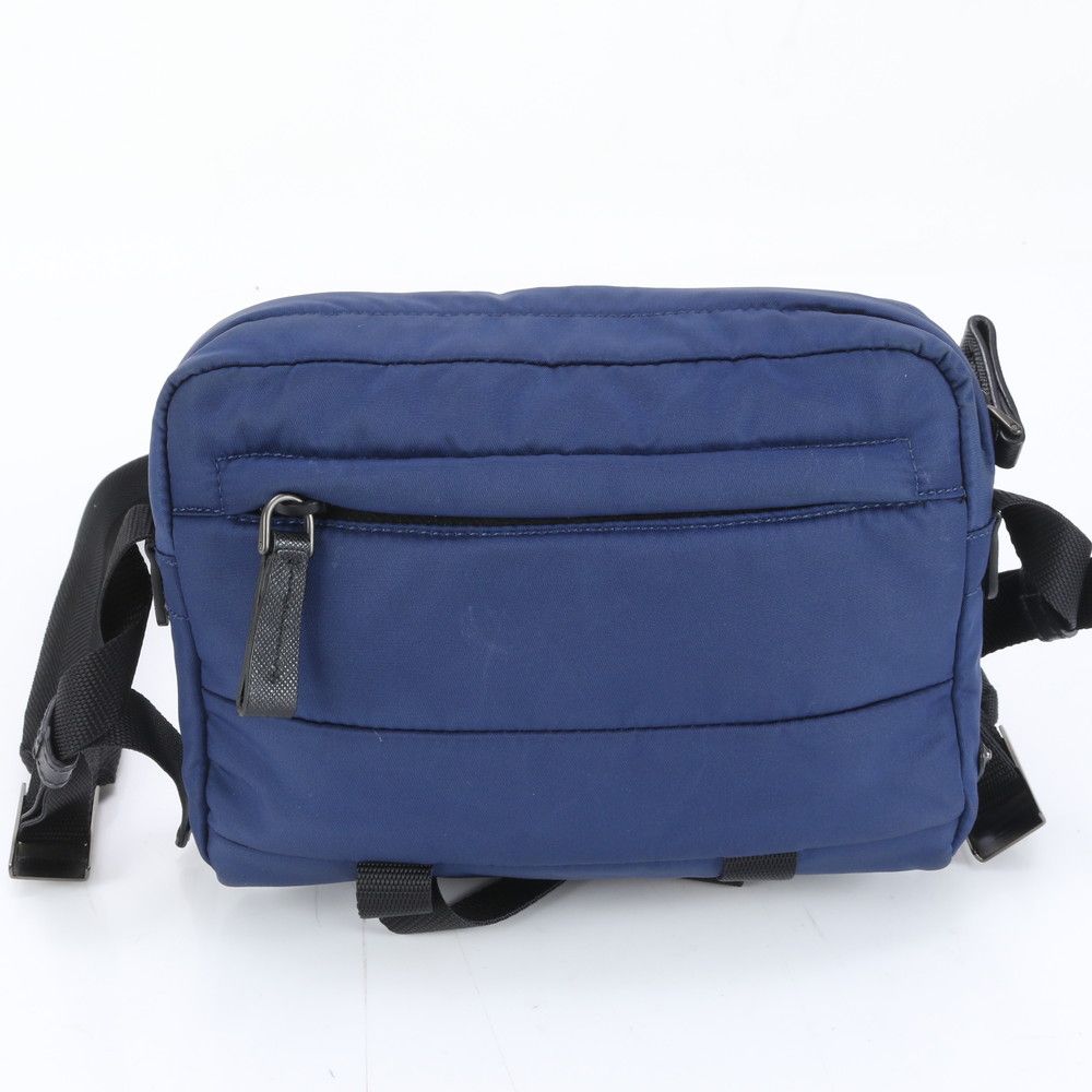 極美品 プラダ サフィアーノ レザー テスート ナイロン ショルダー