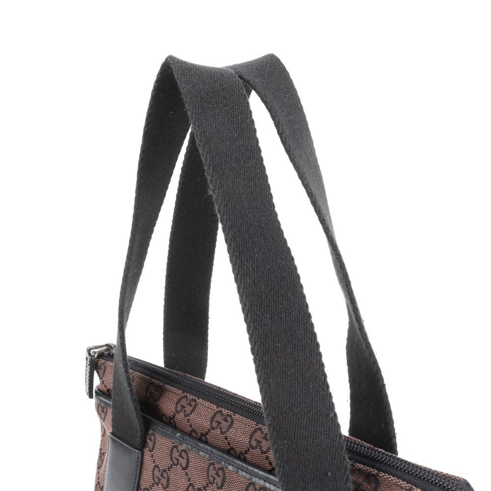 極美品 グッチ GG キャンバス 019 0402 レザー トート バッグ 肩掛け