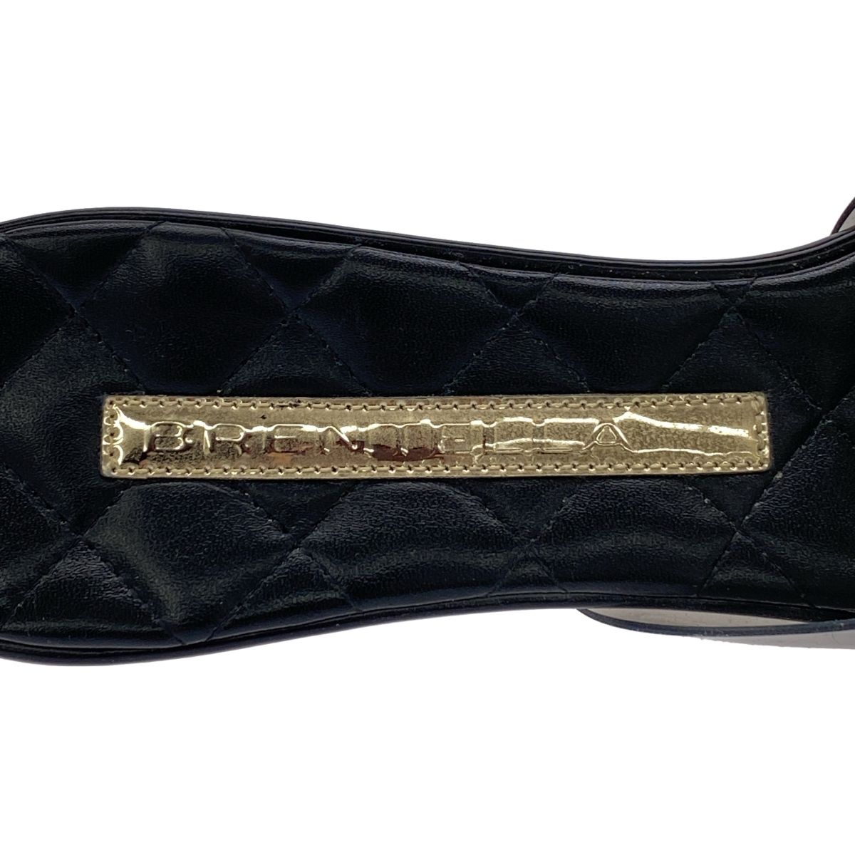 BRENTELLA ブレンテッラ ポインテッドトゥ ミュール サンダル ブラック