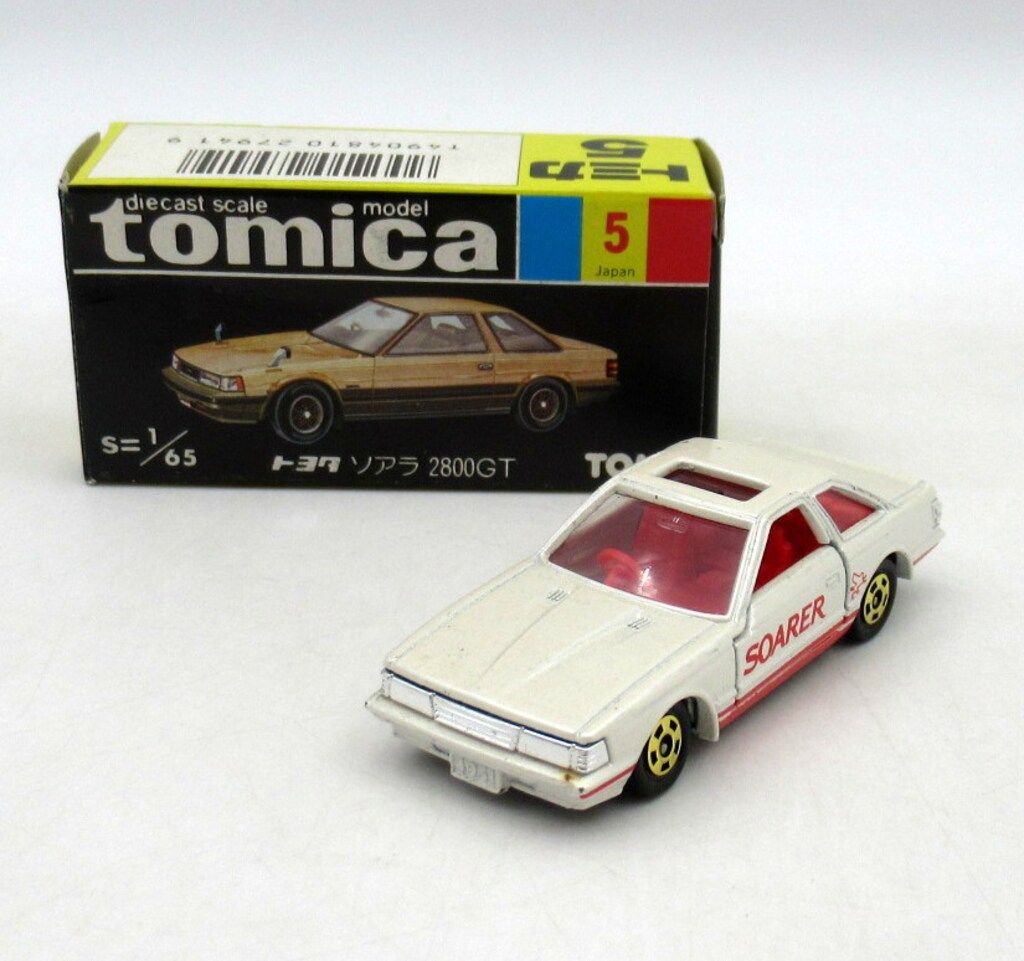 トミー トミカ/黒箱日本製 トヨタソアラ2800GT/P白/赤/透明/赤文字 5-2