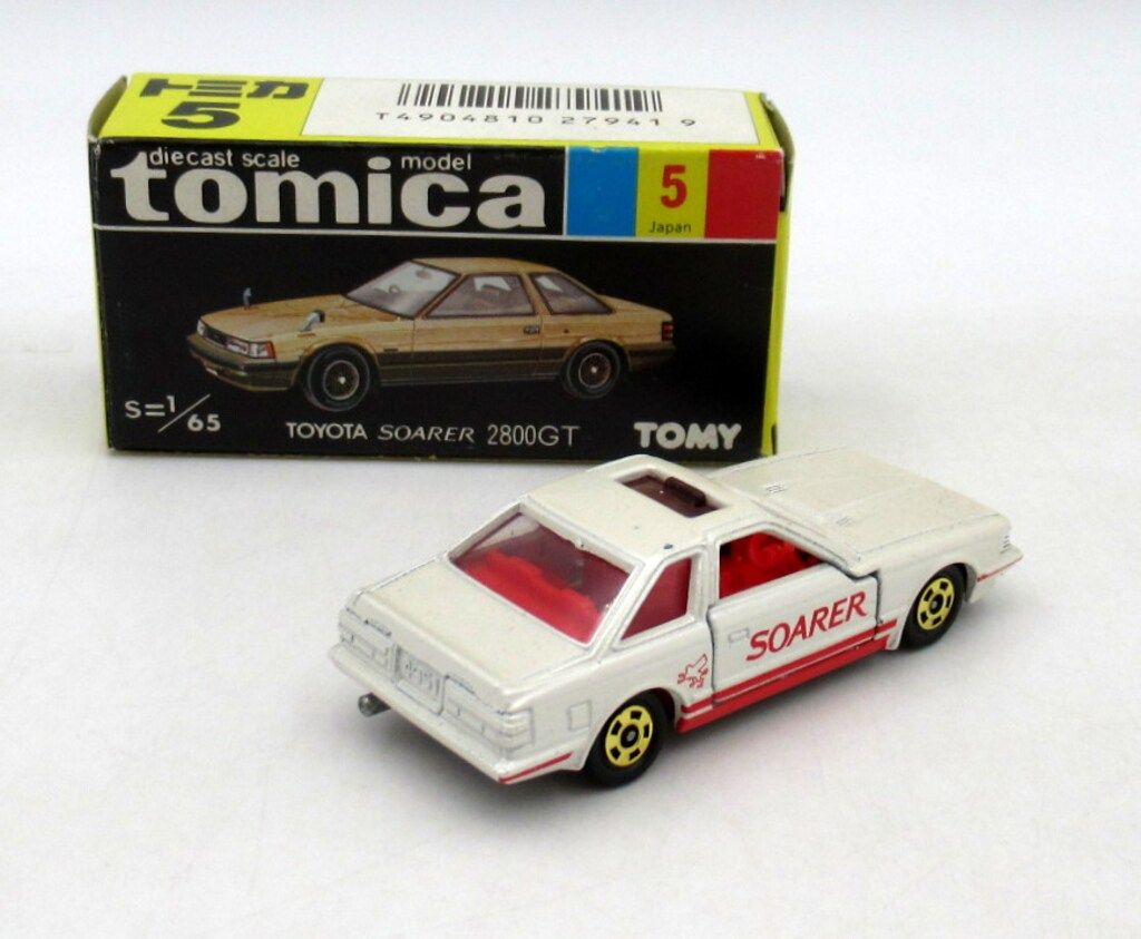 トミー トミカ/黒箱日本製 トヨタソアラ2800GT/P白/赤/透明/赤文字 5-2