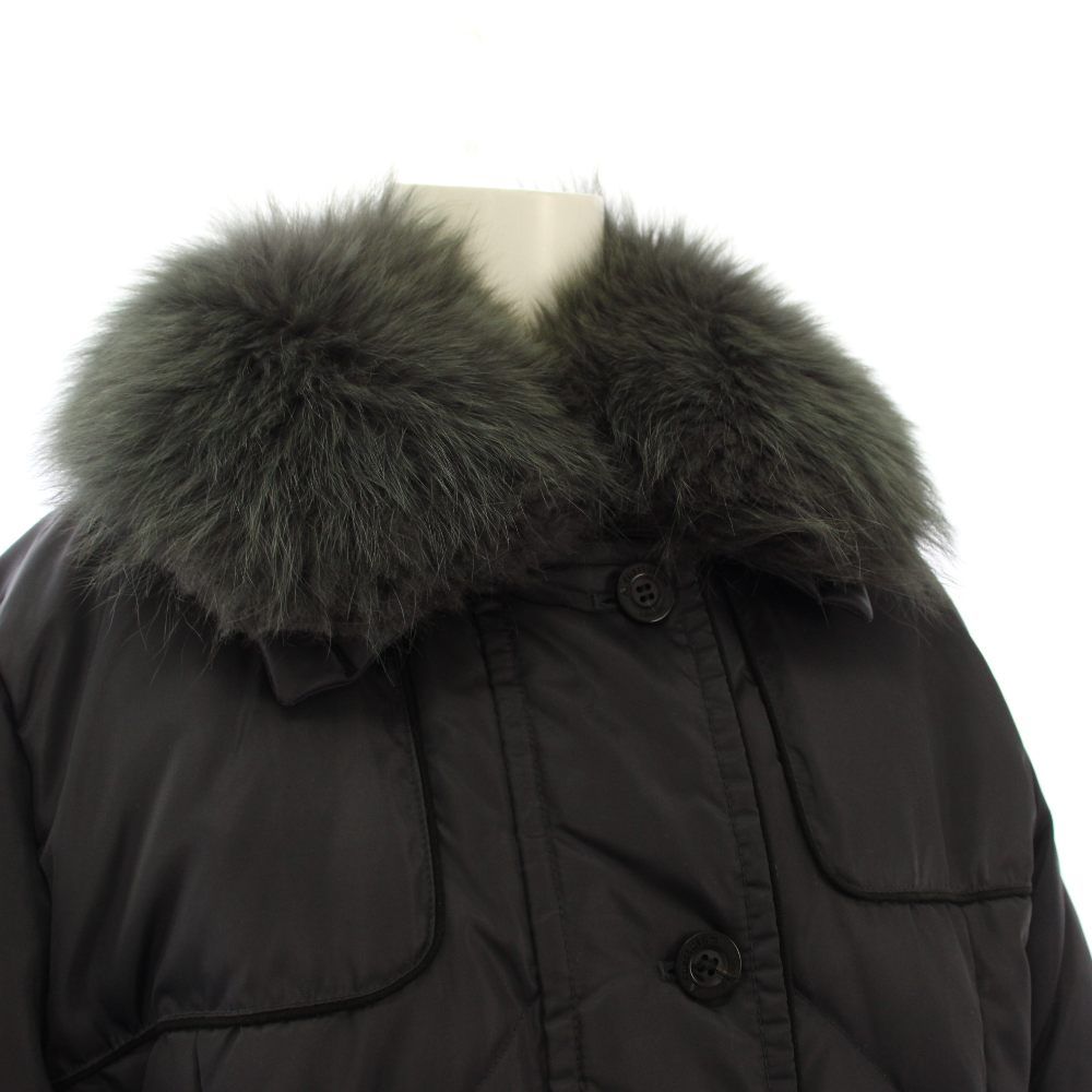 アクアスキュータム AQUASCUTUM ダウンコート ロング フォックスファー