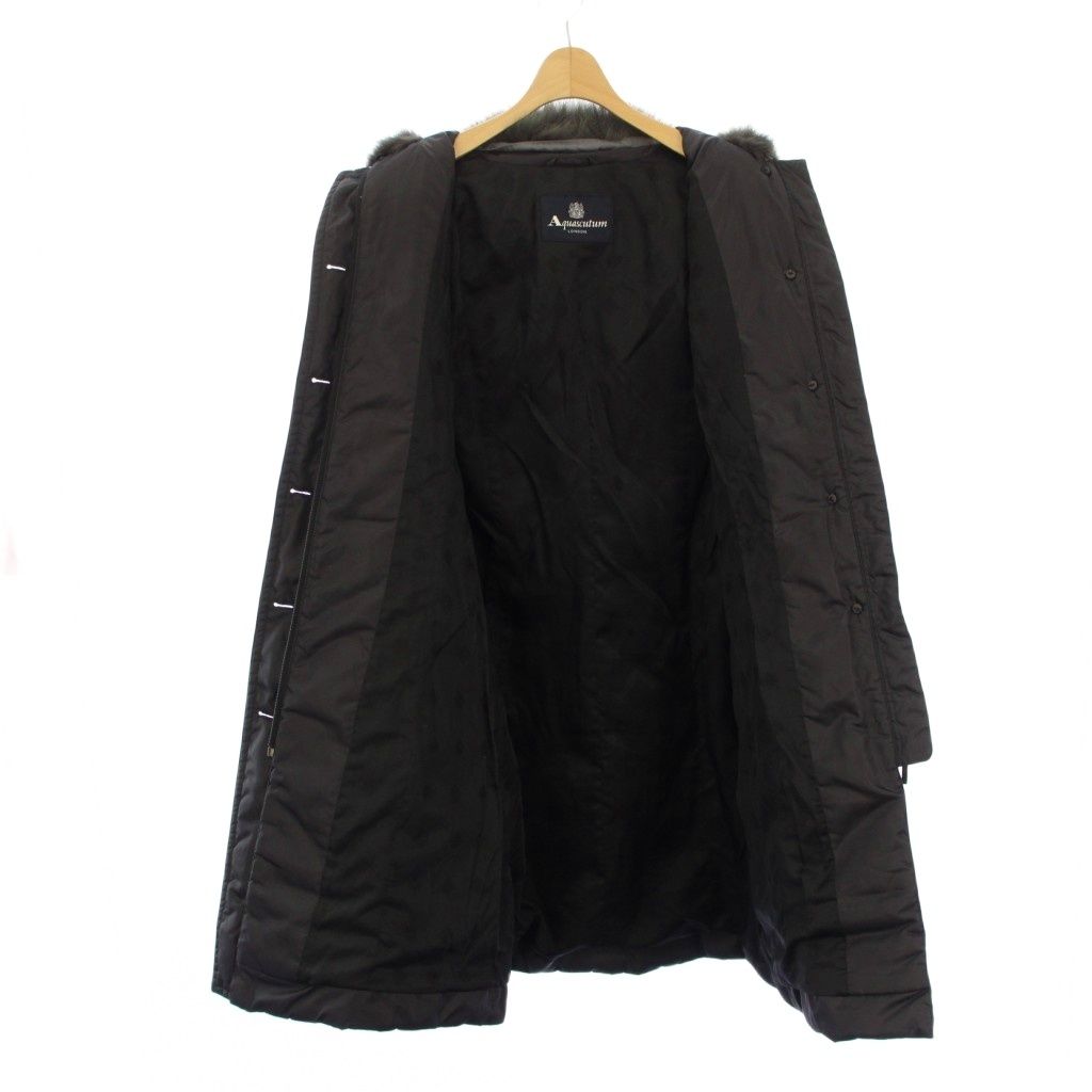 アクアスキュータム AQUASCUTUM ダウンコート ロング フォックスファー