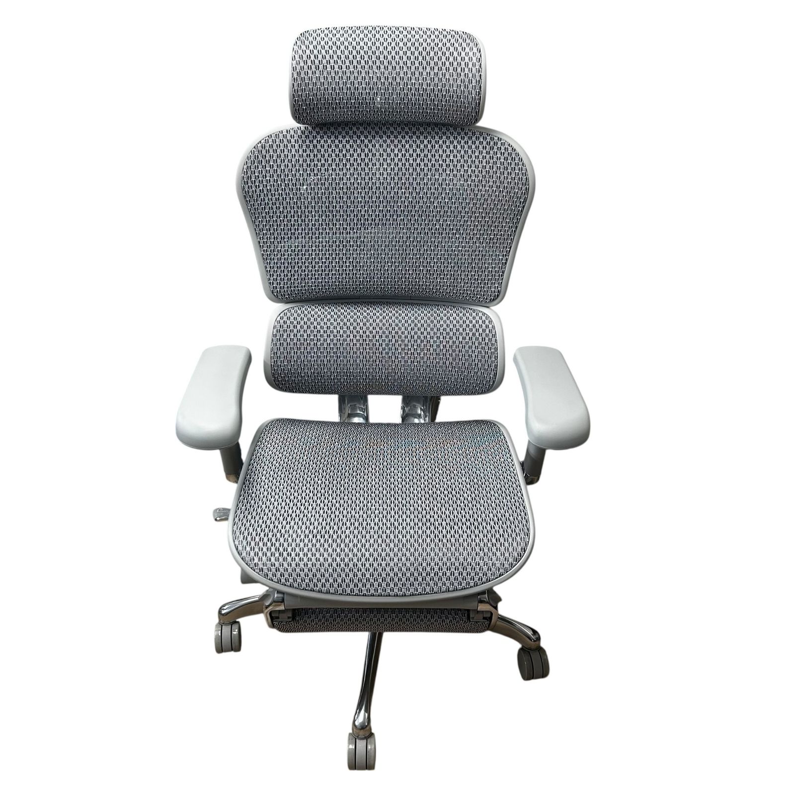 エルゴヒューマンプロ2 Ergohuman Pro 2 オットマン内蔵型 DR 高機能オフィスチェア メッシュ グレー 人間工学設計 可動アーム 昇降リクライニング機能付き2288635 2288635