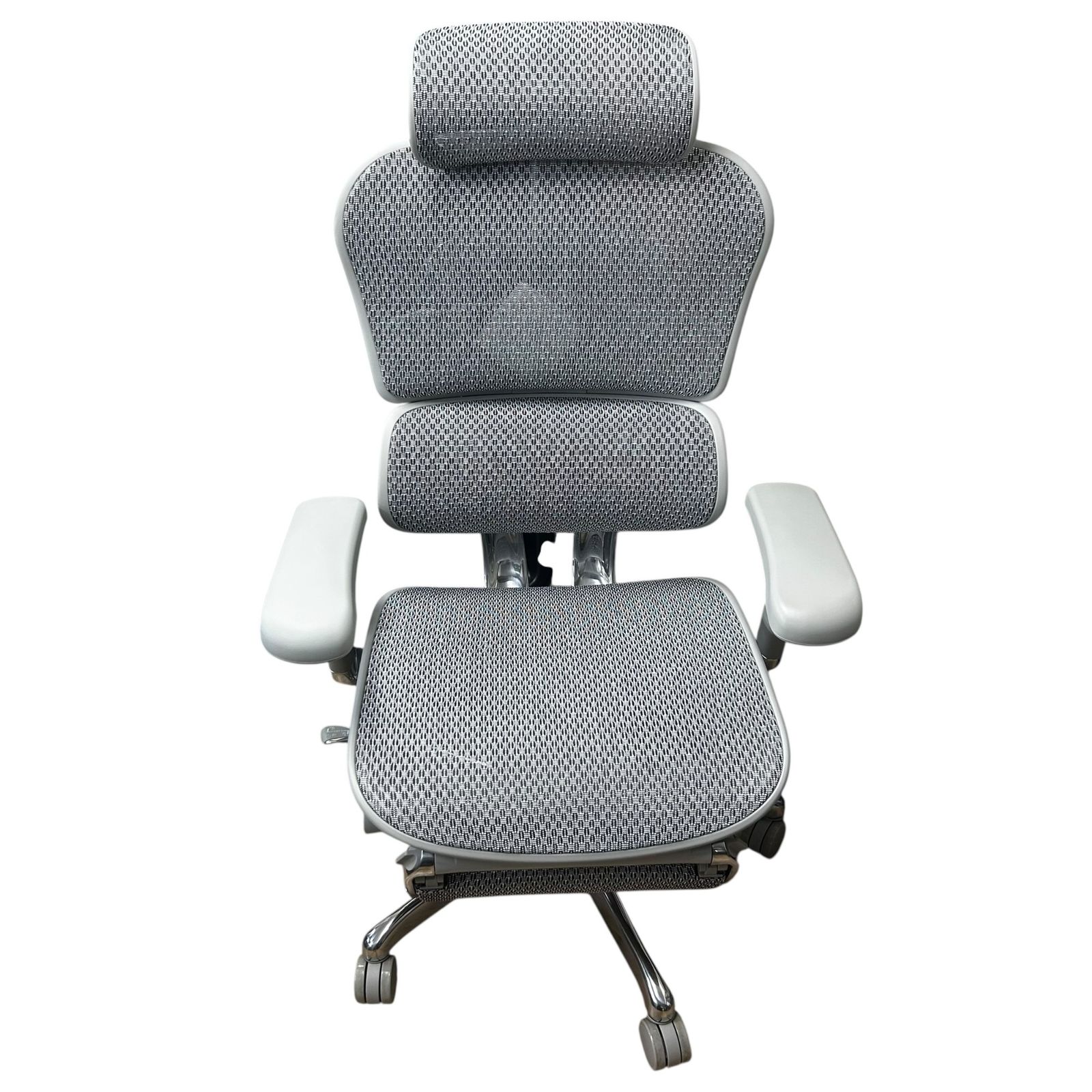 エルゴヒューマンプロ2 Ergohuman Pro 2 オットマン内蔵型 DR 高機能オフィスチェア メッシュ グレー 人間工学設計 可動アーム