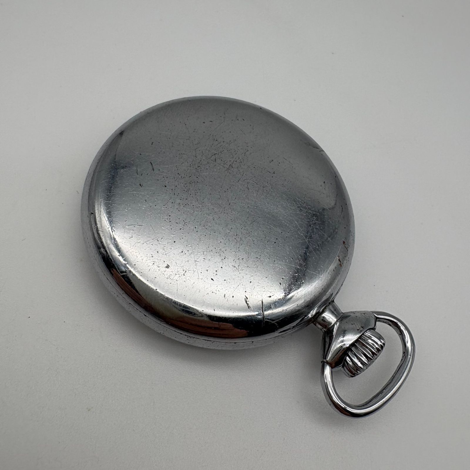 ジャンク】SEIKO PRECISION 15JEWELS 懐中時計 シルバー 白文字盤