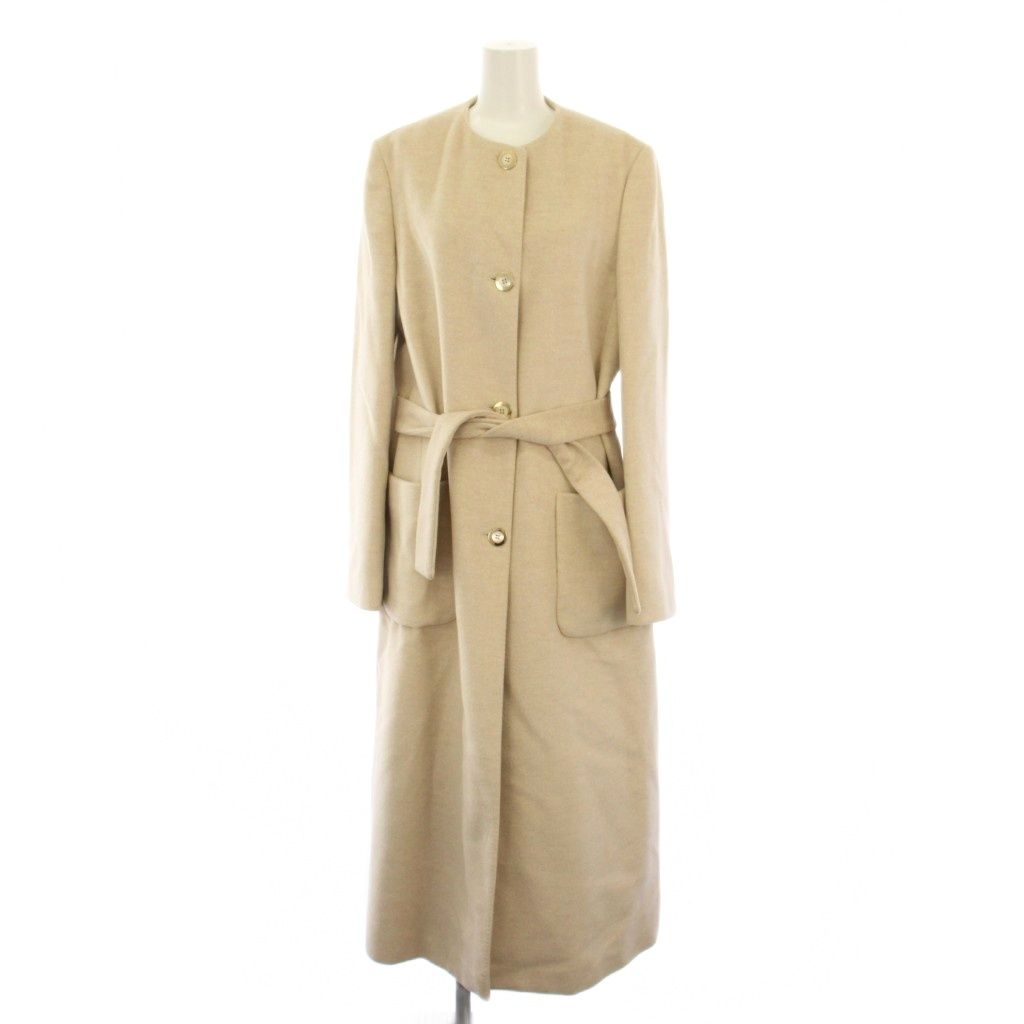 Salvatore Ferragamo ロングコート　アルパカ　着丈133cm サルヴァトーレフェラガモ Salvatore Ferragamo ノーカラーコート