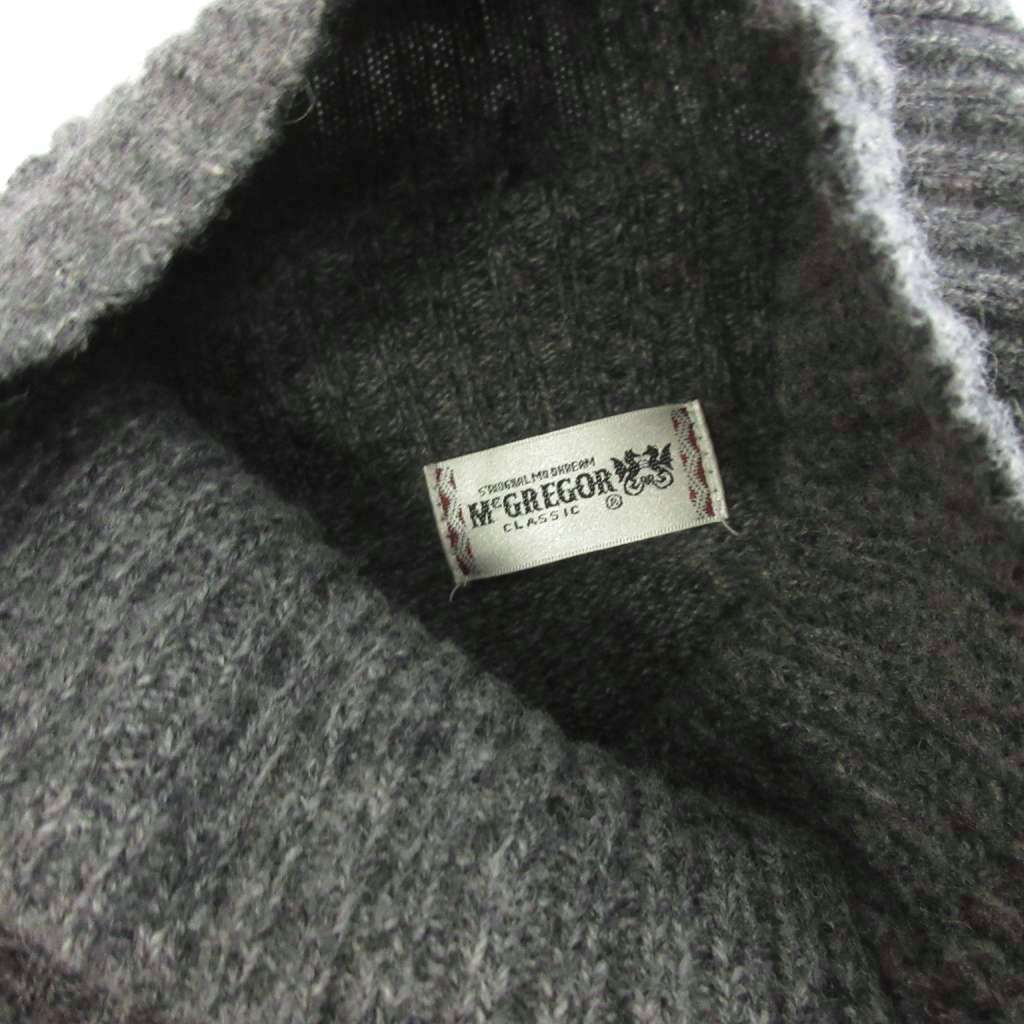 マックレガー マクレガー McGREGOR ニット セーター M 長袖 Vネック 緑 マックレガー マクレガー McGREGOR ニット セーター 長袖 ハイネック ウール グレー M