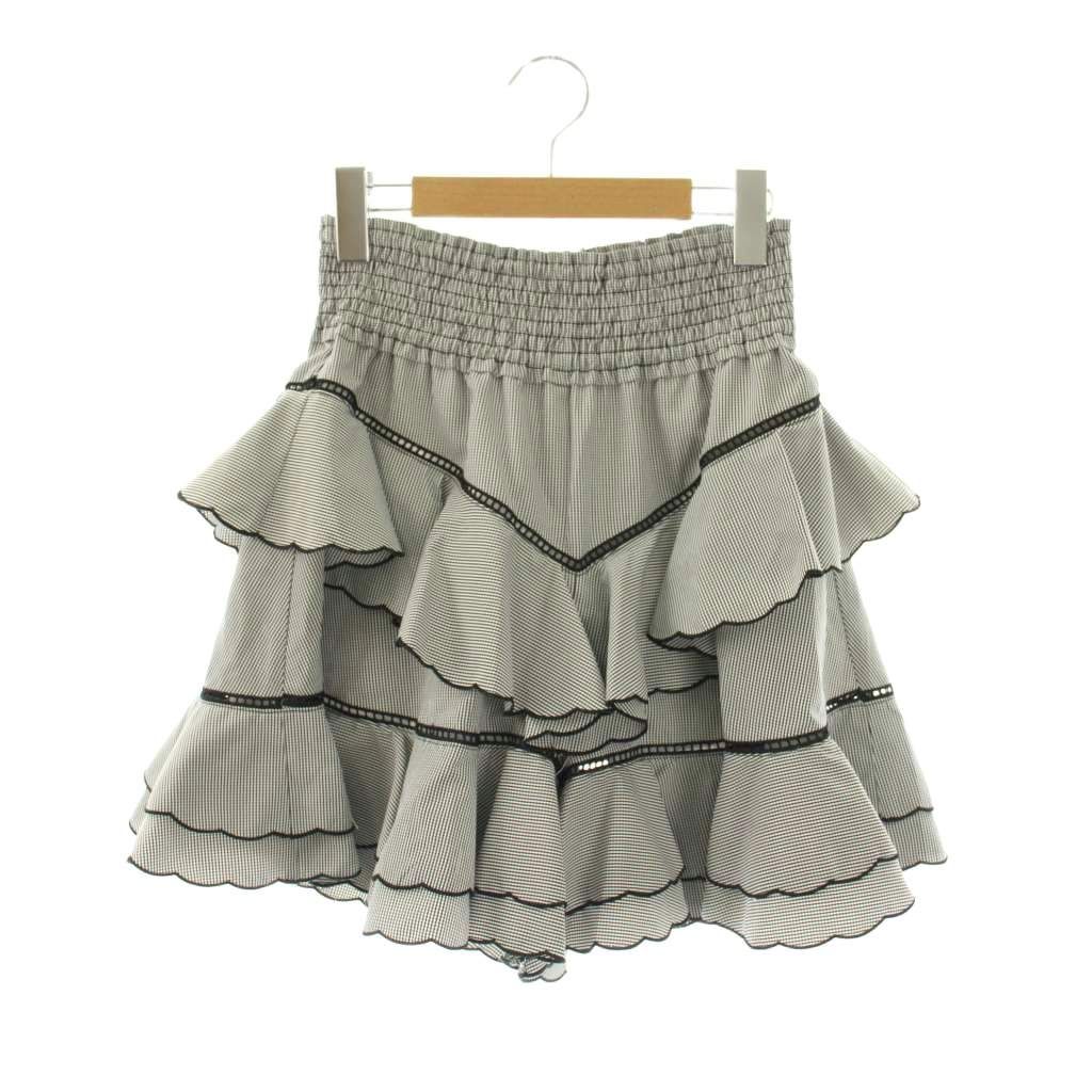 ファーファー furfur 25SS フリル刺繍ショートパンツ キュロット F