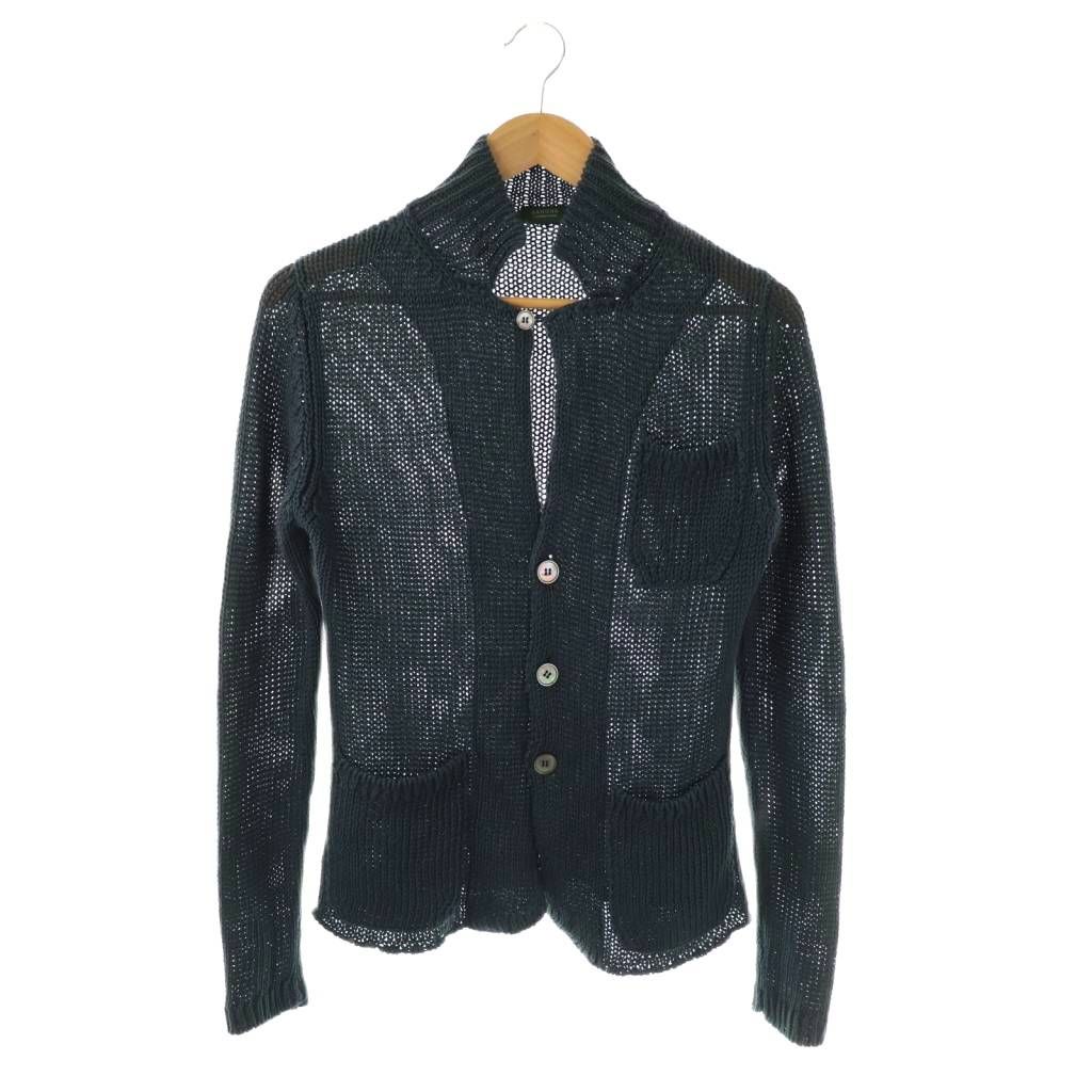 ザノーネ ZANONE ショールカラーリネンニットカーディガン 長袖 44