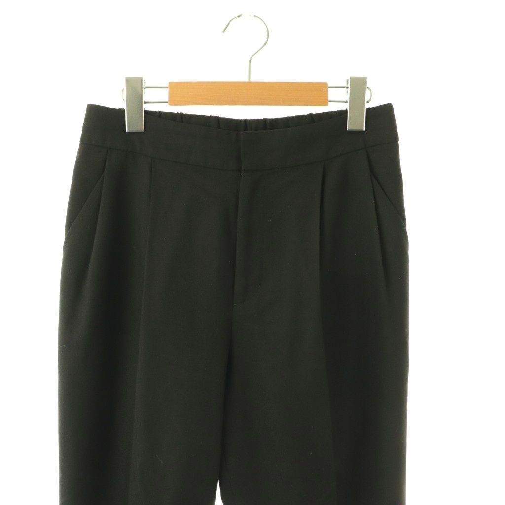 アドーア ADORE クリアクロスパンツ ジッパーフライ 38 ブラック /DO