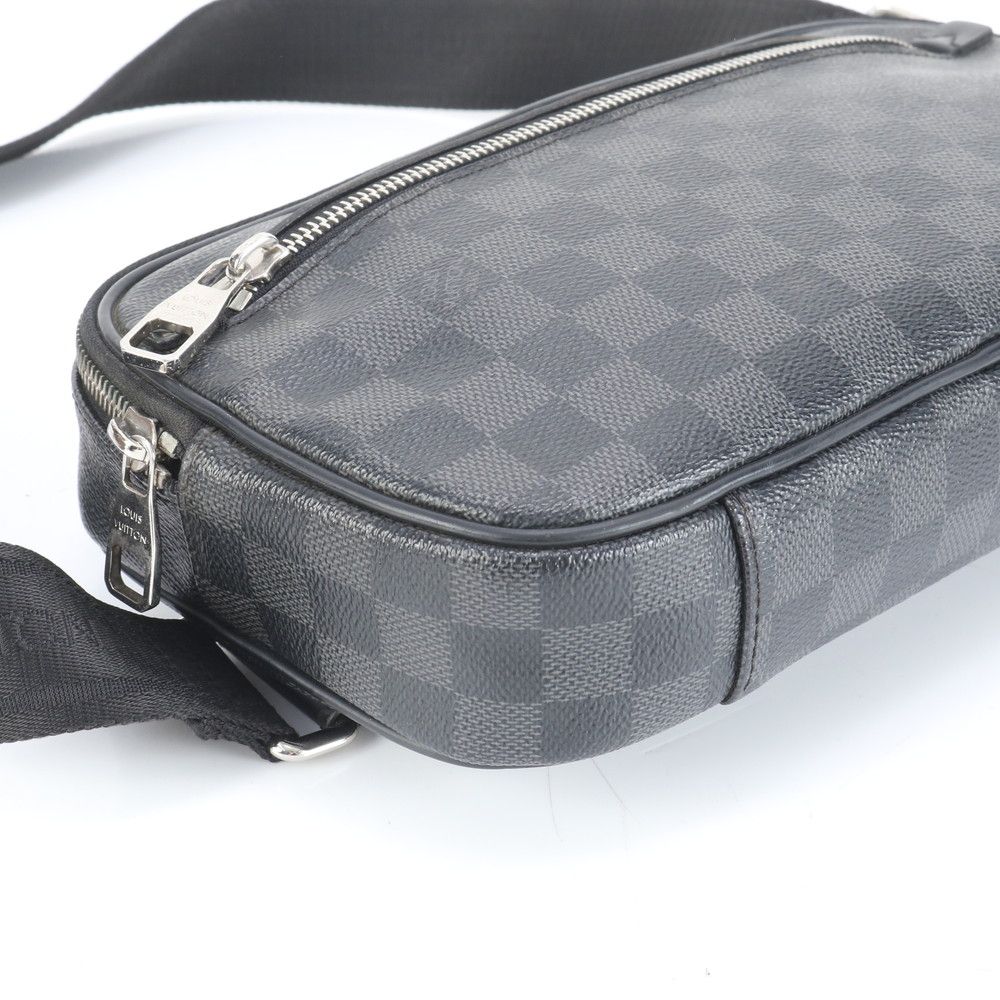 美品 ルイヴィトン ダミエ グラフィット アンブレール N41289 レザー