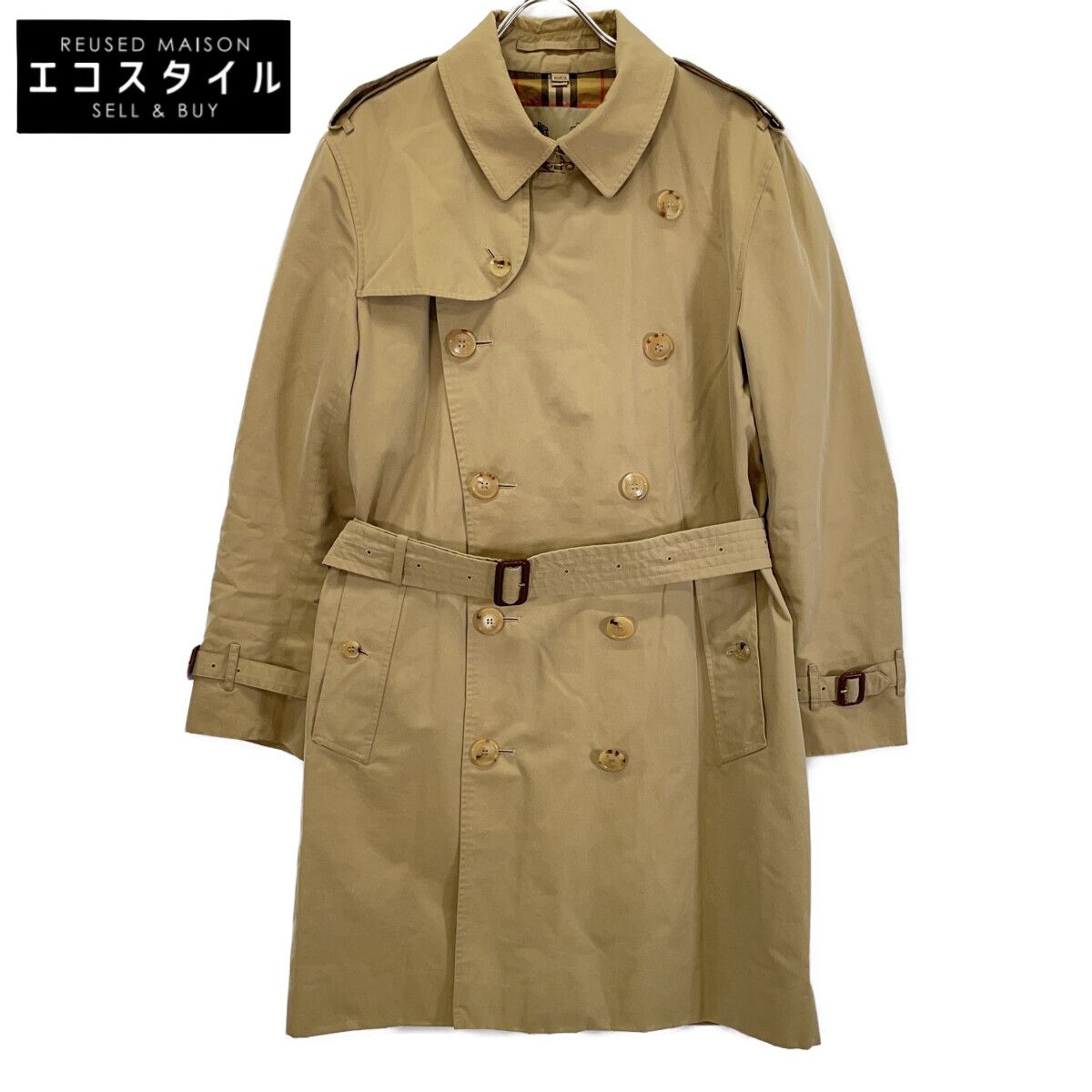 BURBERRY バーバリー 4073483 ﾍﾞｰｼﾞｭ THE KENSINGTON/ｹﾝｼﾞﾝﾄﾝ ﾄﾚﾝﾁｺｰﾄ