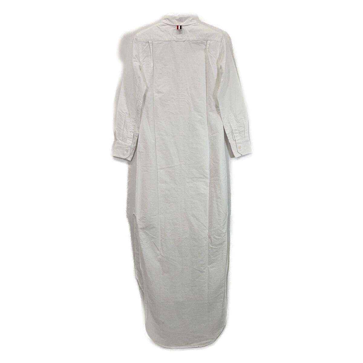 THOM BROWNE トムブラウン ﾎﾜｲﾄ ｺｯﾄﾝ ﾄﾞﾚｽｼｬﾂﾜﾝﾋﾟｰｽ 1 - メルカリ