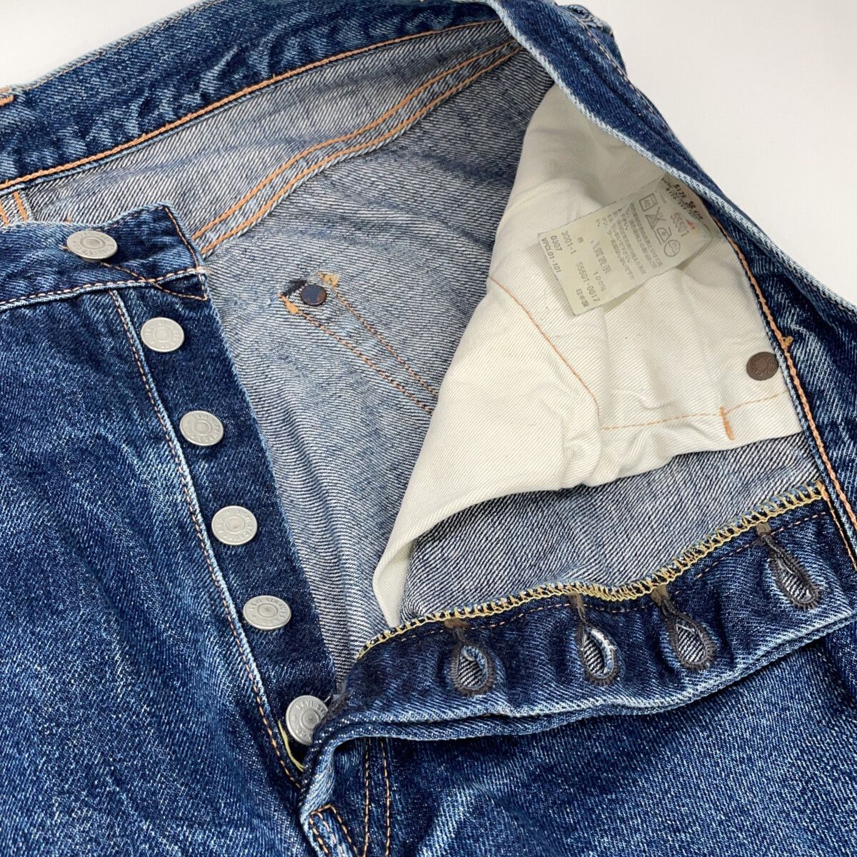 LEVI'S リーバイス 501XX 55501-0017 LVC ﾌﾞﾙｰ ﾎﾞﾀﾝﾌﾗｲ ﾃﾞﾆﾑﾊﾟﾝﾂ W36