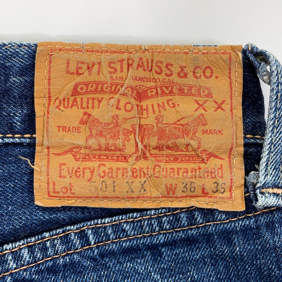 LEVI'S リーバイス 501XX 55501-0017 LVC ﾌﾞﾙｰ ﾎﾞﾀﾝﾌﾗｲ ﾃﾞﾆﾑﾊﾟﾝﾂ W36