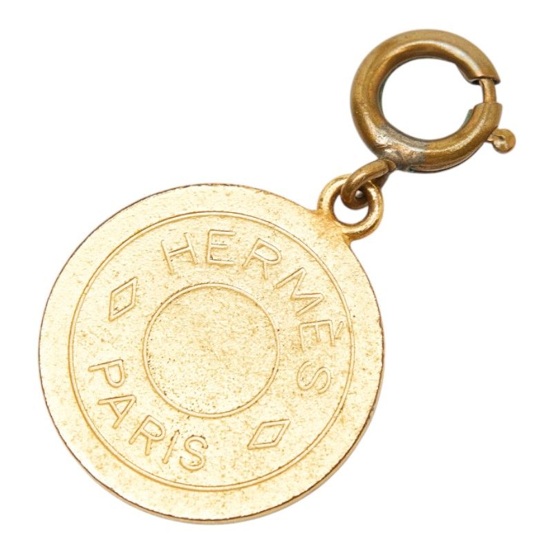 エルメス セリエ チャーム ペンダント ゴールド メッキ レディース