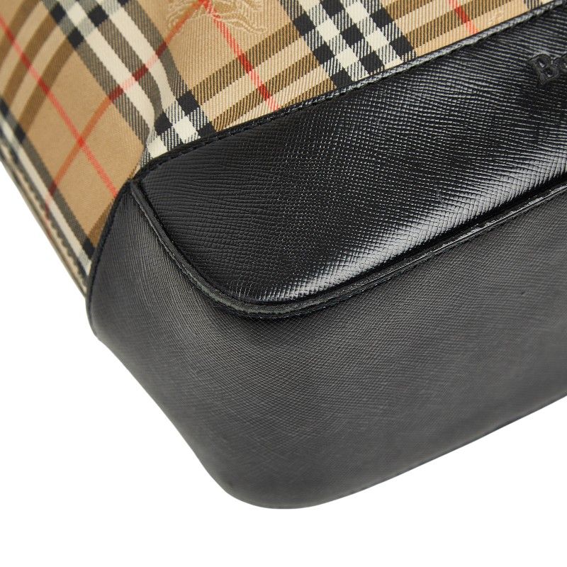 バーバリー ノバチェック シャドーホース ブラウン ブラック