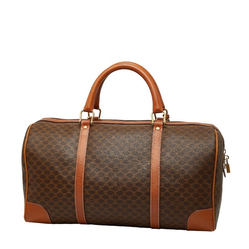 セリーヌ マカダム ブラウン PVC レザー レディース CELINE【1-0254694