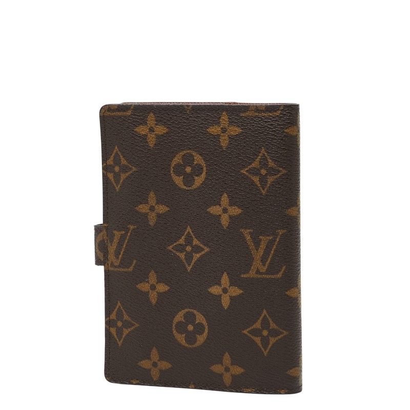 ルイ ヴィトン モノグラム アジェンダPM 手帳カバー 6穴式手帳カバー システム手帳 R 20005 ブラウン PVC レザー レディース LOUIS VUITTON 1-0255157