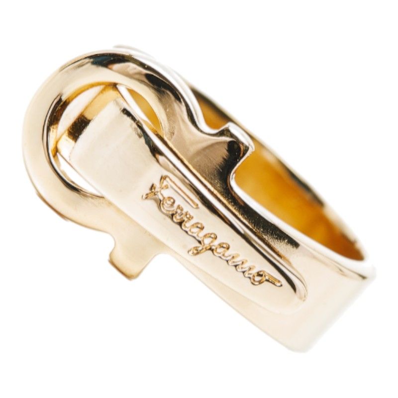 サルヴァトーレフェラガモ ガンチーニ ロゴ ゴールド メッキ