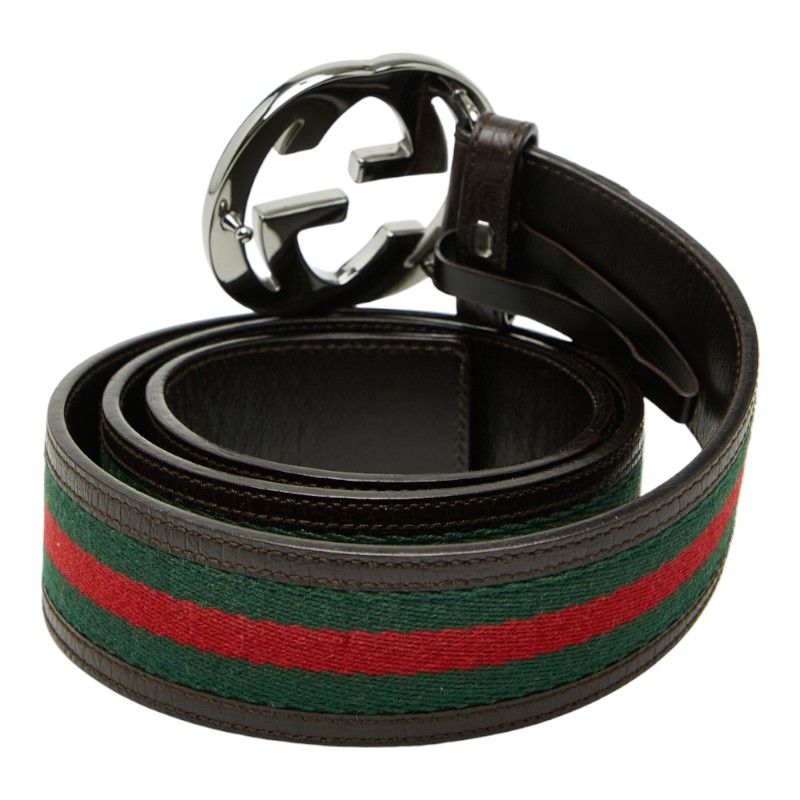 グッチ インターロッキングG シェリーライン ベルト サイズ：90/36