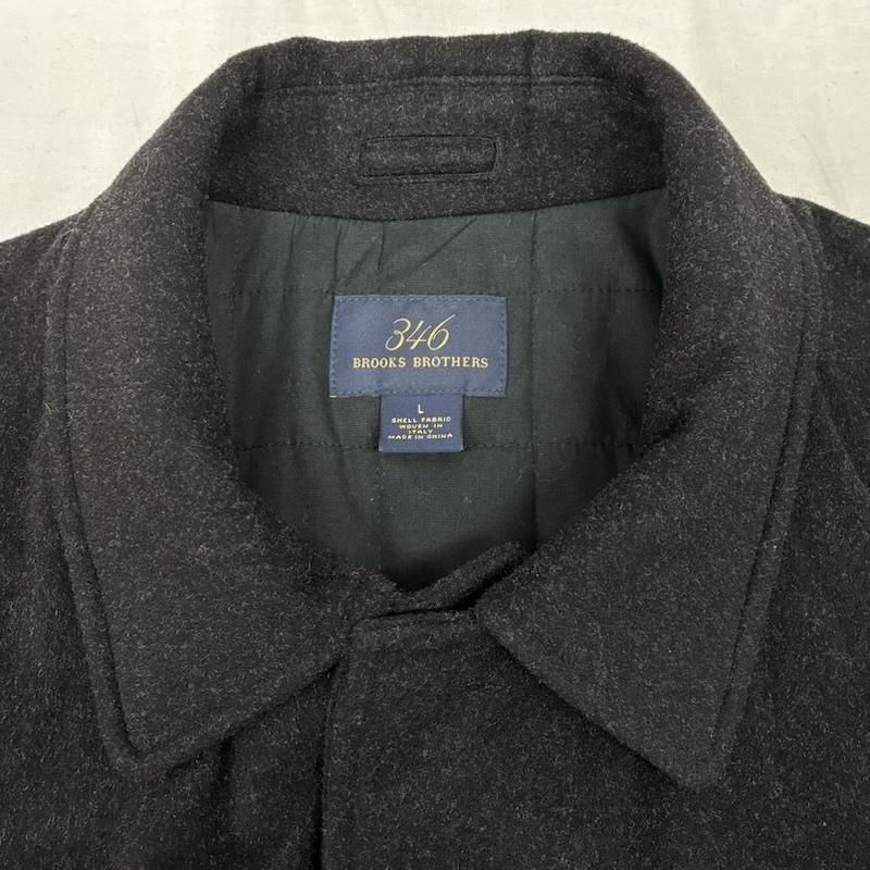 ブルックス ブラザーズ 346 カシミヤ混 ウール ステンカラー コート