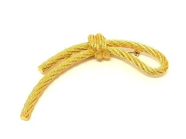 ChristianDior クリスチャンディオール ブローチ ロープモチーフ